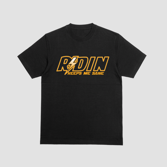 When In Doubt Throttle Out  Black tee